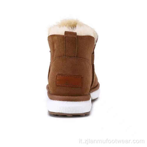 Bootie in pelle scamosciata alla caviglia per le donne